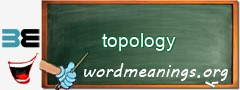 WordMeaning blackboard for topology